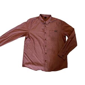 Oakley Brown Dress Shirt Classic Long Sleeve